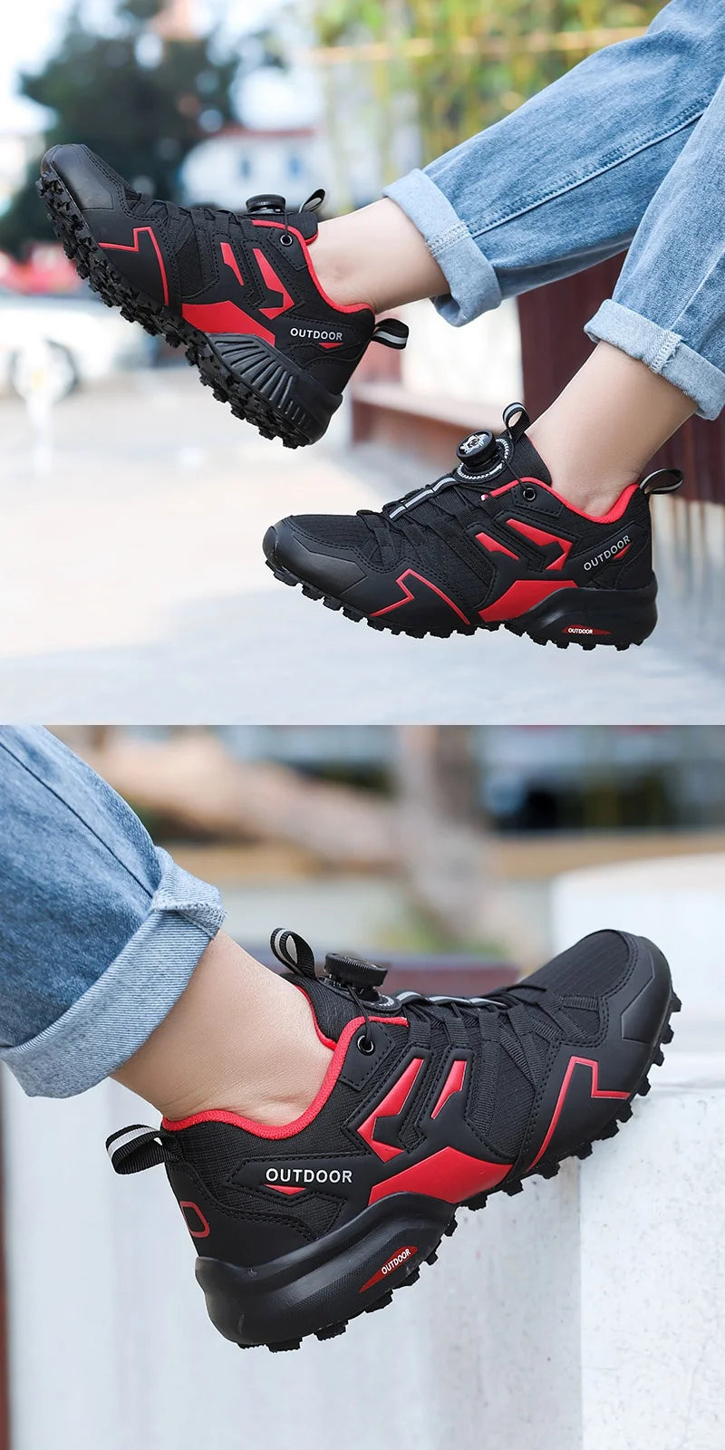 Men's Outdoor Hiking Shoes, Hiking Straps, Outdoor Mountain Biking Shoes, Flat Shoes, Sports Outdoor Jogging Shoes, Breathable