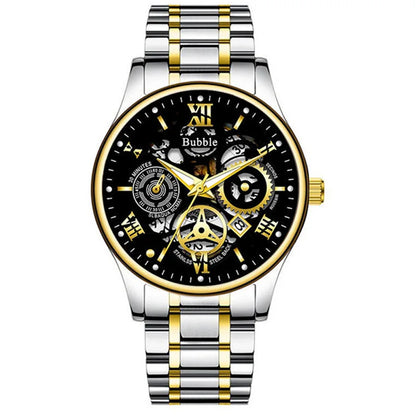 Montre pour homme UTHAI L93 : un modèle tendance, haut de gamme et polyvalent, au style « luxe accessible ». Cette montre à quartz est dotée d'un cadran ajouré avec chiffres romains et bénéficie d'une étanchéité.