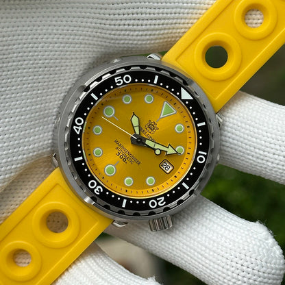 STEELDIVE Popular SD1975 47.5MM Case Red Dial 300M Waterproof AR Sapphire Glass Tuna Dive Men's NH35 Automatic Watches for You