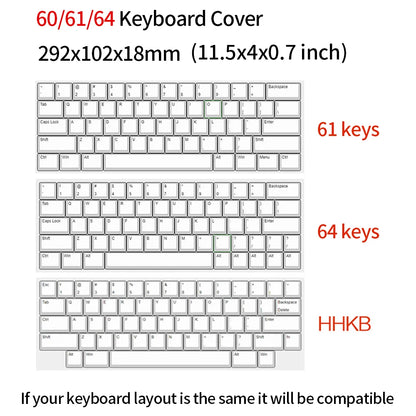 Acrylic Keyboard Clear Protector Case Mechanical Keyboard Dust Cover For 60/61/64 96 98104/108 Key Mouse Cover Keyboard Cover
