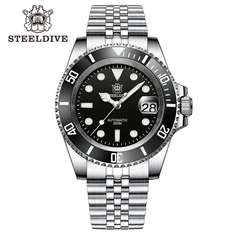 SD1953 Steeldive Brand 2022 Men Mechanical Wristwatch 41mm Stainless Steel Men Watch NH35 Sapphire Glass Men Watches