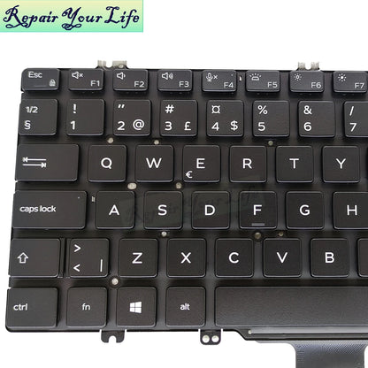 FJD8V Swedish Spanish Latin Backlit keyboard for Dell Latitude 7380 7389 7390 7280 7290 5280 5290 CN-0FJD8V 030FVP 0F0DFG New