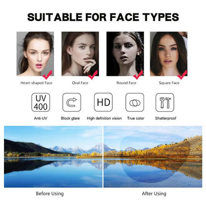 Fashion Women Men Sunglases Round Sun Glasses Women's Metal Frame Eyewear Men Fishing Glasses Hip Hop Metal Frame UV400 Shades