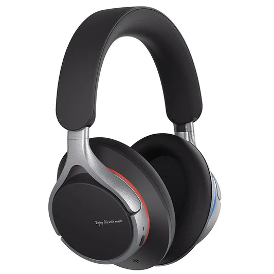 Casque ANC sans fil Bluetooth 5.4, casque supra-auriculaire avec basses ULT, autonomie de 50 heures, design pliable léger et confortable