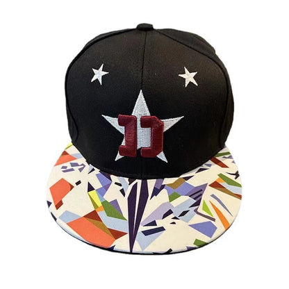 Men's Letter Embroidery All-match Flat Brim Baseball Cap Ladies Summer Hip Hop Hats Outdoor Shade Adjustable Casual Peaked Caps