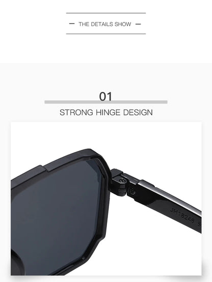 2pcs Trendy Metal Polygonal Pilot Women Sunglasses Luxury Double Beam Men Sunglass Outdoor Driving Shade Sunglasses Unisex UV400