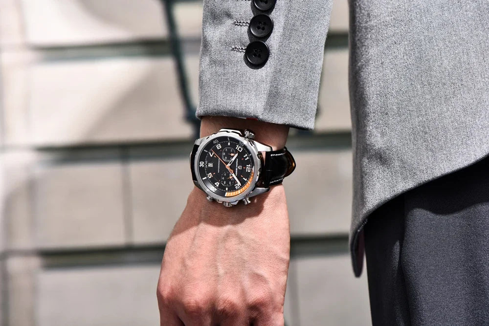 PAGANI DESIGN Watches 2026 New Strong Luminous Luxury Quartz Men Watch Fashion Leather Watch For Men Sapphire Glass Chronograph