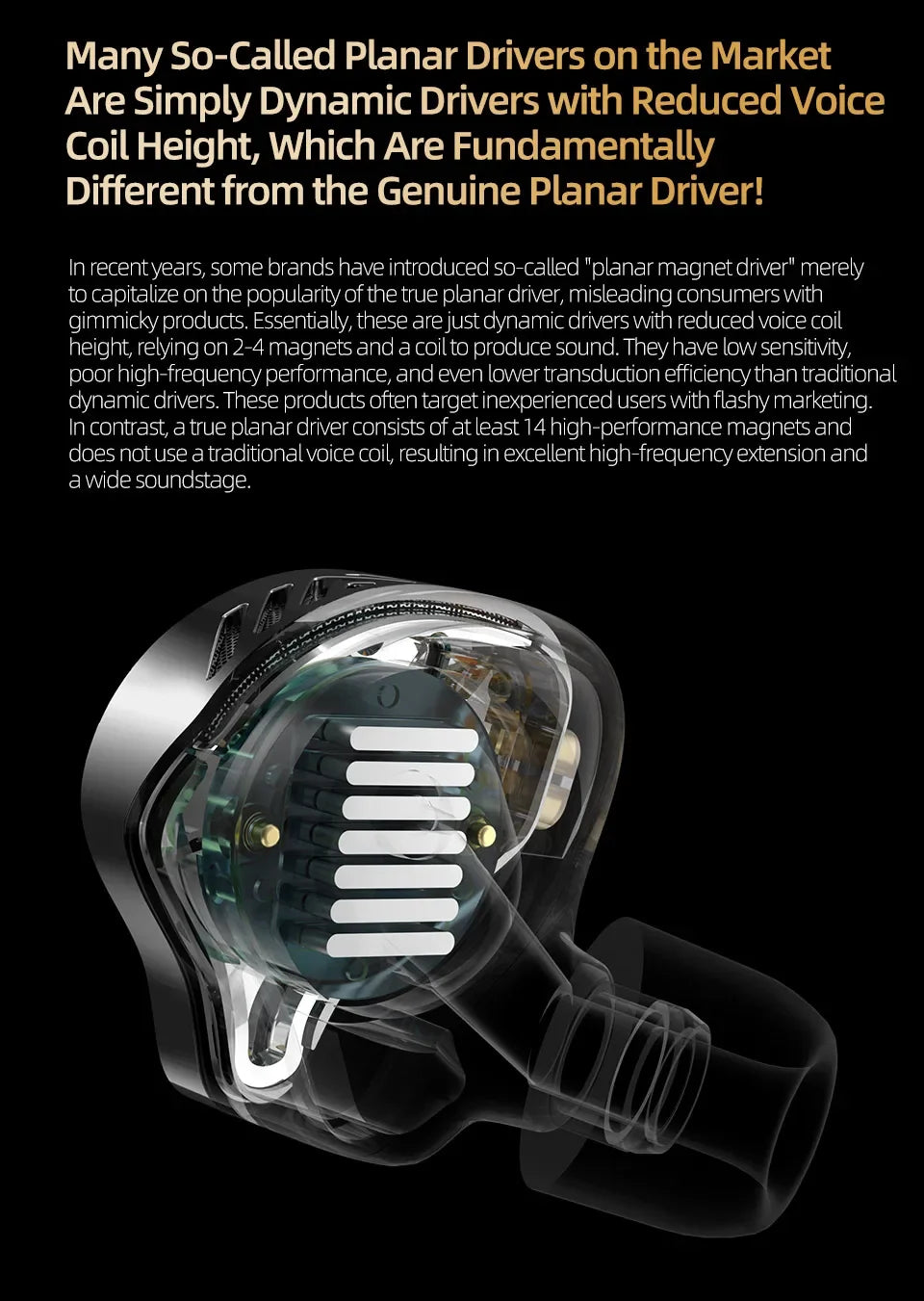 KZ PRX Fourth-Generation Planar Diaphragm Earphone HiFi Bass Earbuds Monitor Headset Sport Music IEM Replaceable Cable