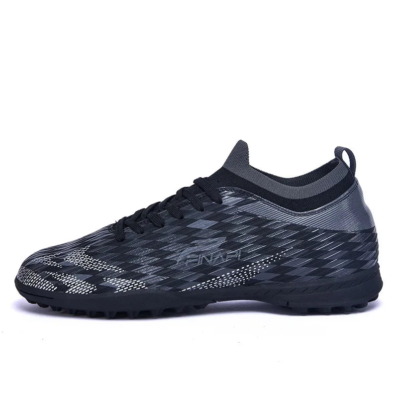 Uudet miesten korkealaatuiset jalkapallokengät, nappulakengät otteluihin, sisäkäyttöön, suosittuihin ulkopeleihin, nurmelle, korkeavartiset futsal-luistamattomat sneakerit