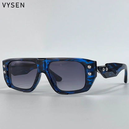 Polarized Steampunk Square Sunglasses Men 2026 Luxury Brand Punk Big Frame Driving Sun Glasses Fashion Eyewear For Male Shades