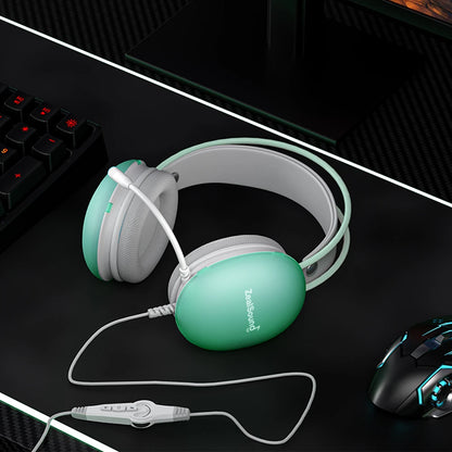 Haomuren RGB USB casque de jeu pour PC portable PS4 PS5 casque filaire avec micro basse Surround sur l'oreille pleine lumière écouteur S600