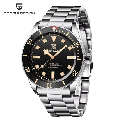 BENYAR Men's Watches Mechanical Automatic Watch BB58 Sport Watch For Men 2026 Stainless Steel Waterproof Business Luminous Clock