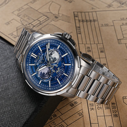 BORIAGE(BOAIJIUA) Automatic Mechanical Watch Creative Starry Sky Watch Water Resistant  Mechanical Watches Birthday Gift for Men