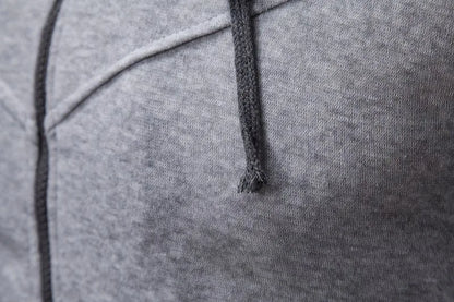 Autumn men's sportswear long sleeved jacket hooded sweatshirt zipper opening jacket men's hooded sweatshirt slim fit men's cloth