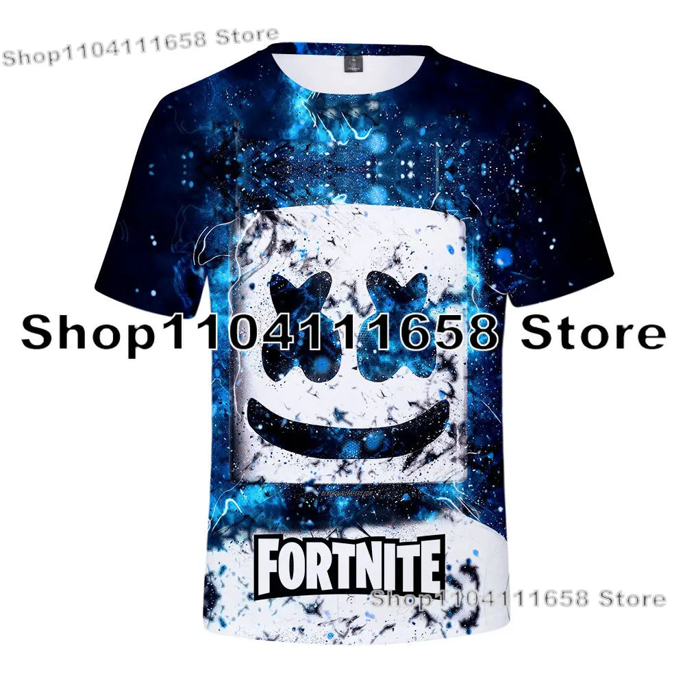 Banana Peely T-shirt Women's Tee Kids Fortnite T-Shirt 3D Printed Men's Battle Royale Game Summer Tops Birthday Gifts
