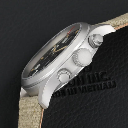 Militado VK61 VK67 Quartz Chronograph Watch 39mm 316L Stainless Steel Case 3 Dial Waterproof 100M  Multifunction Military Watch