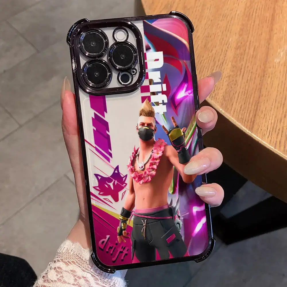 Калъф за телефон Cartoon Games F-Fortnite с покритие за Xiaomi 15T 15 14 13 Poco M7 F7 F4 F5 X7 X6 X5 Pro Ultra 4G 5G, против падане, с въздушна възглавница