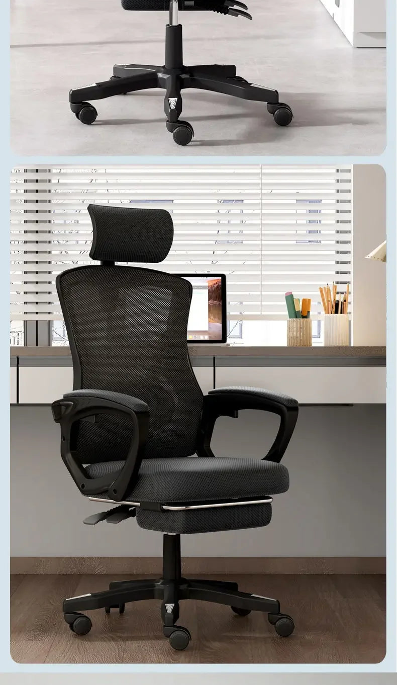 Ergonomic Gaming Chair Reclining Office Chair with Adjustable Height, Computer Desk Chair for Home, Student Dorm, Office & Gaming Setup