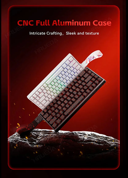 MADLIONS Mad 60he Mad60HE Mad 68HE Teclado mecánico para gaming personalizado con interruptor magnético, cableado, hot swap y tasa de sondeo de 8K