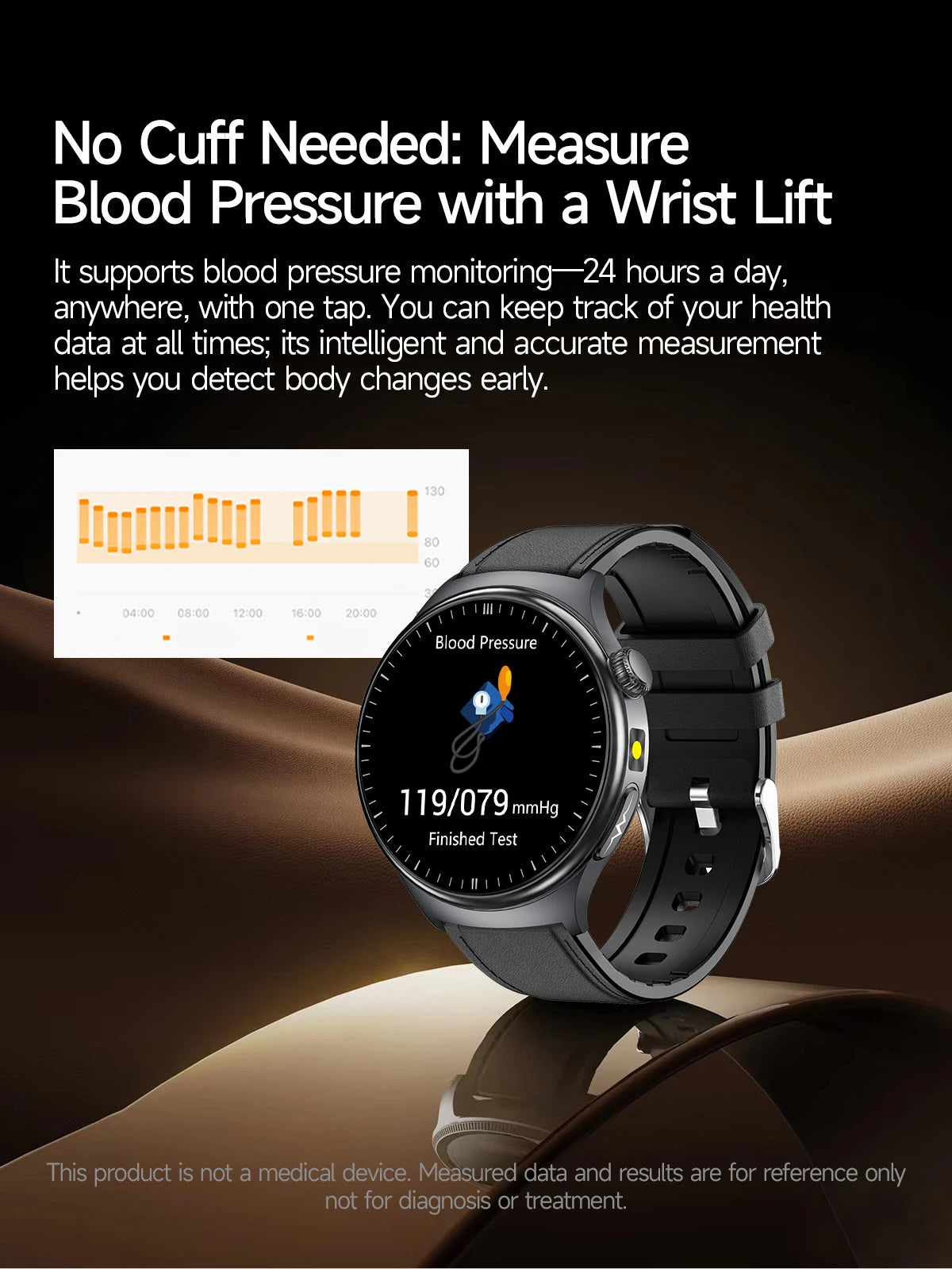 2026New AI-Diagnosis Care Smartwatch ECG+PPG Accurate Uric Acid Blood Pressure Body Fat Five organ Fitness Waterproof Smartwatch