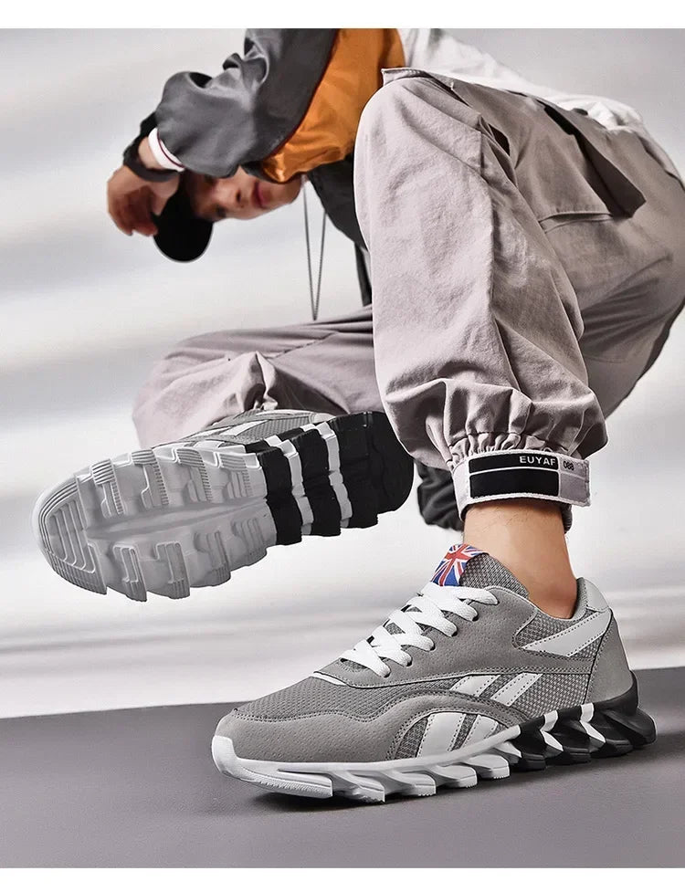 Brand trend size 46 47 48 men's wear-resistant cushioning thick-soled fitness sneakers, outdoor breathable running shoes for men