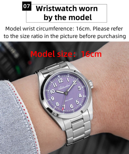 ADDIESDIVE 2026 New Men's Luxury Quartz Watch 100m Water Resistance Sapphire Crystal Japanese Movement BGW9 Blue Lume AD2521