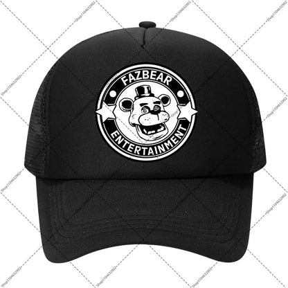 FNAF Baseball Cap Five Nights At Freddys Unisex Sun Hats Cartoon Anime Printed Hat Boys Girls Fashion Caps Birthday Party Gifts