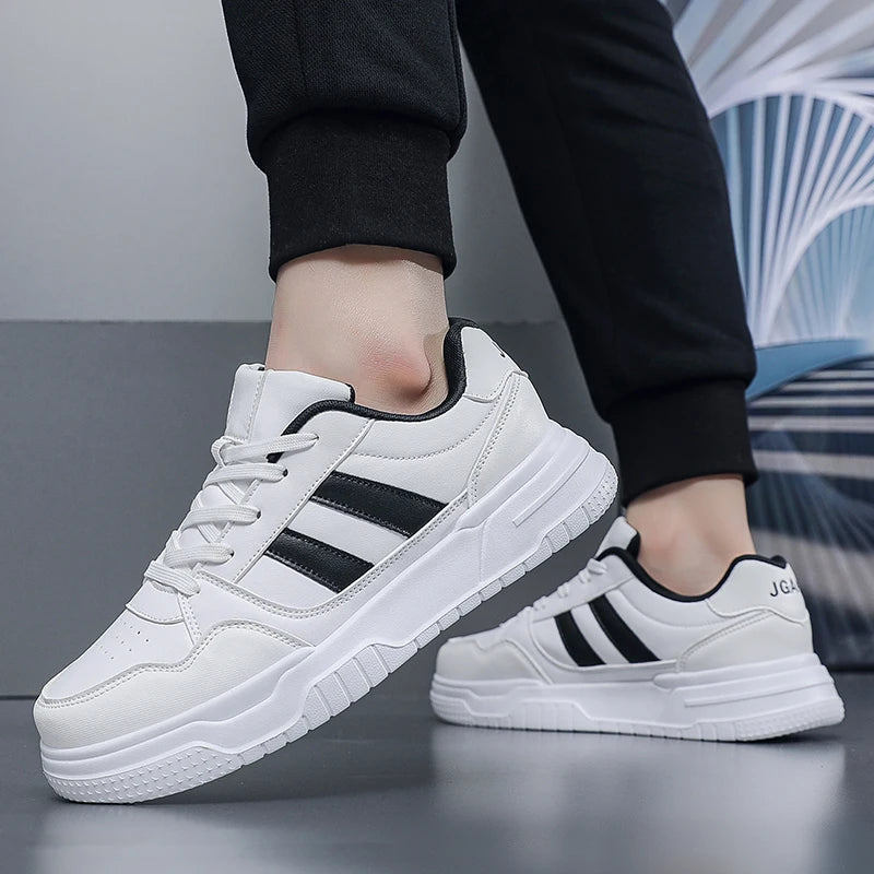 Plus Big Size 50 51 52 Mens Leather Sneakers Casual Sports Shoes Flat Skateboard Shoes For Dropshipping