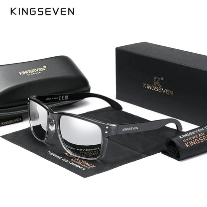 KINGSEVEN Rectangle Retro TR90 Polarized Sunglasses Women Men Cycling UV400 Climbing Glasses Anti-glare Outdoor Sports Eyewear