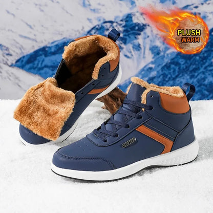Bottes d'hiver neuves pour hommes et femmes, bottes de neige, bottes d'extérieur, antidérapantes, chaudes, en fourrure, baskets décontractées, bottines grande taille, chaussures de randonnée