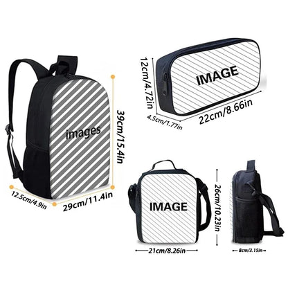 Trendiger Gaming-Schulrucksack für Kinder mit Lunchbags, Design-F-FortniteS Federmäppchen, Schultaschen für Jungen und Mädchen, ideales Geschenk