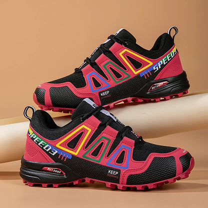 Hiking Shoes Women's Outdoor Hiking Sports Shoes, Non-slip Hunting Tactical Shoes, Breathable Lace-up Climbing Shoes, Cycling