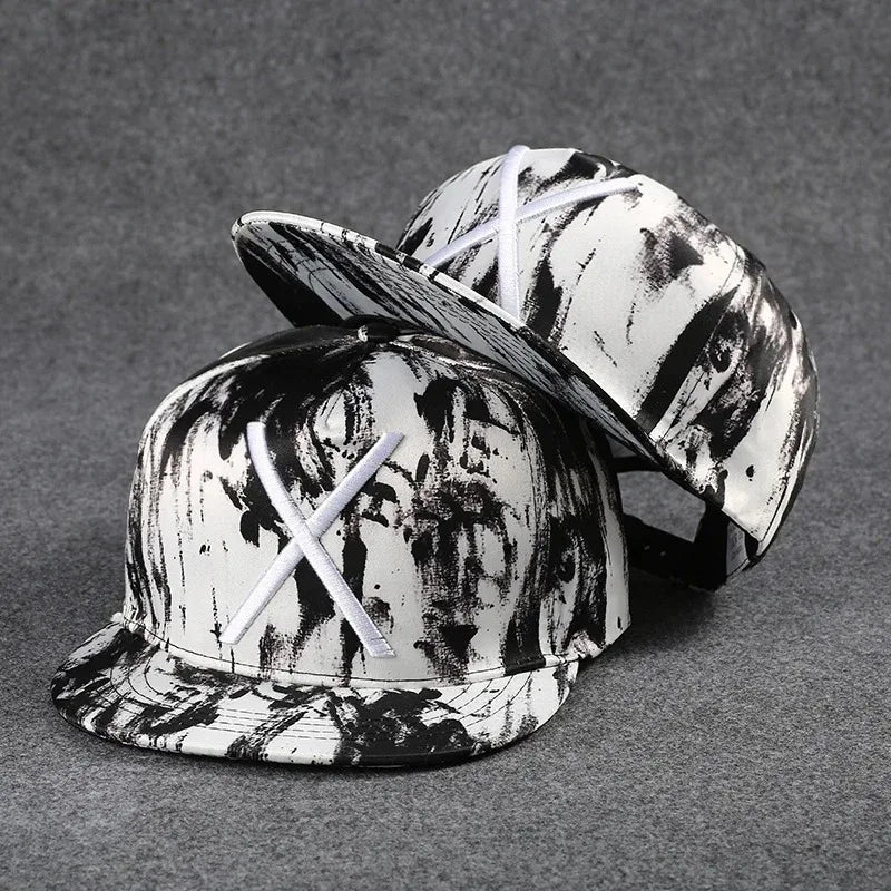 Men's Letter Embroidery All-match Flat Brim Baseball Cap Ladies Summer Hip Hop Hats Outdoor Shade Adjustable Casual Peaked Caps