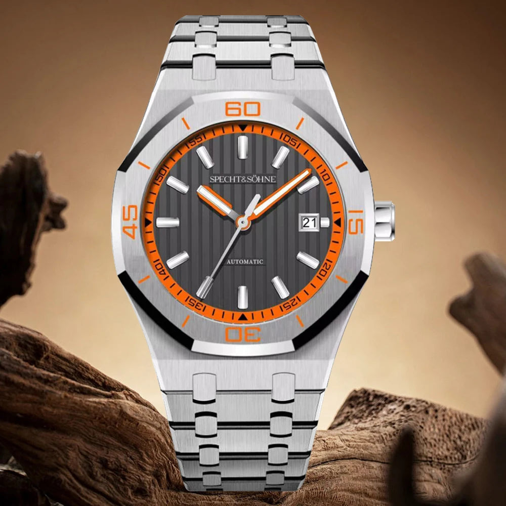 New Arrivals Specht & Söhne Dive Watch 40MM Miyota 8215 Automatic Mechanical Watches For Men Octagon Bezel Steel Reloj Hombre