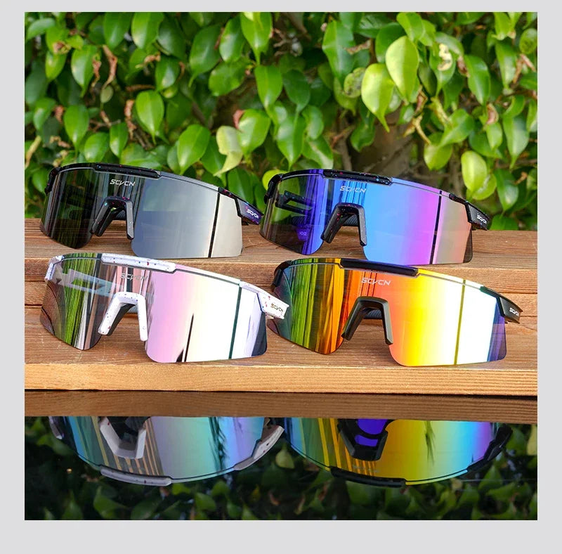 SCVCN UV400 Cycling Glasses Men Women MTB Road Bike Sunglasses Outdoor Hiking Drive Running Sunglasses Fashion Sports Glasses