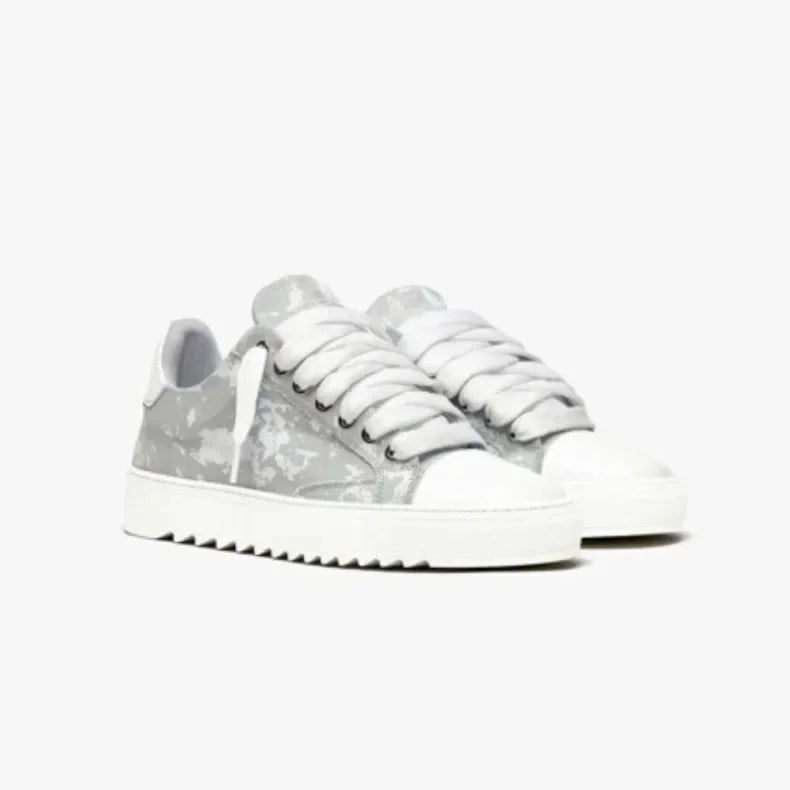 Baskets en toile peinte de style britannique, marque de luxe, pour hommes et femmes, motif à pois, chaussures de sport tendance pour tous les jours.