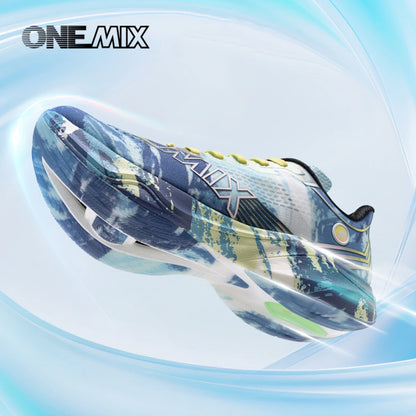 ONEMIX-Nylon Carbon Board Marathon Running Racing Shoes, Professional Stable Support, Shock-relief, Ultra-light Rebound Sneaker