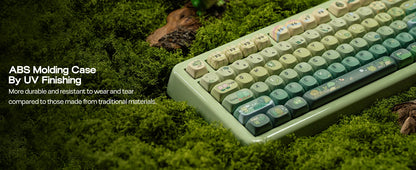 KiiBOOM Phantom81 Lite QMK/VIA 75% Hot-Swap Gasket Wired/BT/2.4GHz Wireless Mechanical Keyboard ABS Case+UV Tech RGB Backlights