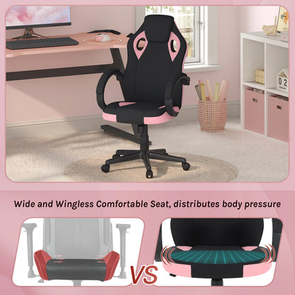 WOLTU Gaming Chair Gamer Armchair Office Computer Chair Ergonomic Design Fabric 360° Swivel Chair Adjustable Height High Back