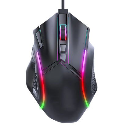 Gaming Mouse RGB Wired Mouse 12800 DPI 12 Keys Macro Definition Computer Replacement Accessories Photoelectric Working