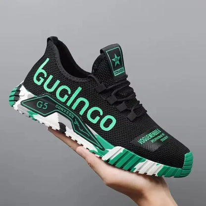 Sportschool Nieuwe gevulkaniseerde wandelsneakers met veters Comfortabele, slijtvaste casual schoenen Wandelschoenen voor de zomer Mesh-ballerina's Modieus Ademend