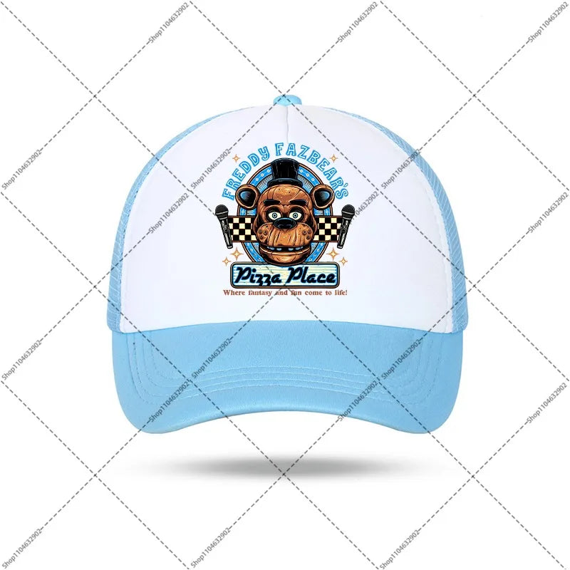 FNAF Baseball Cap Five Nights At Freddys Unisex Sun Hats Cartoon Anime Printed Hat Boys Girls Fashion Caps Birthday Party Gifts