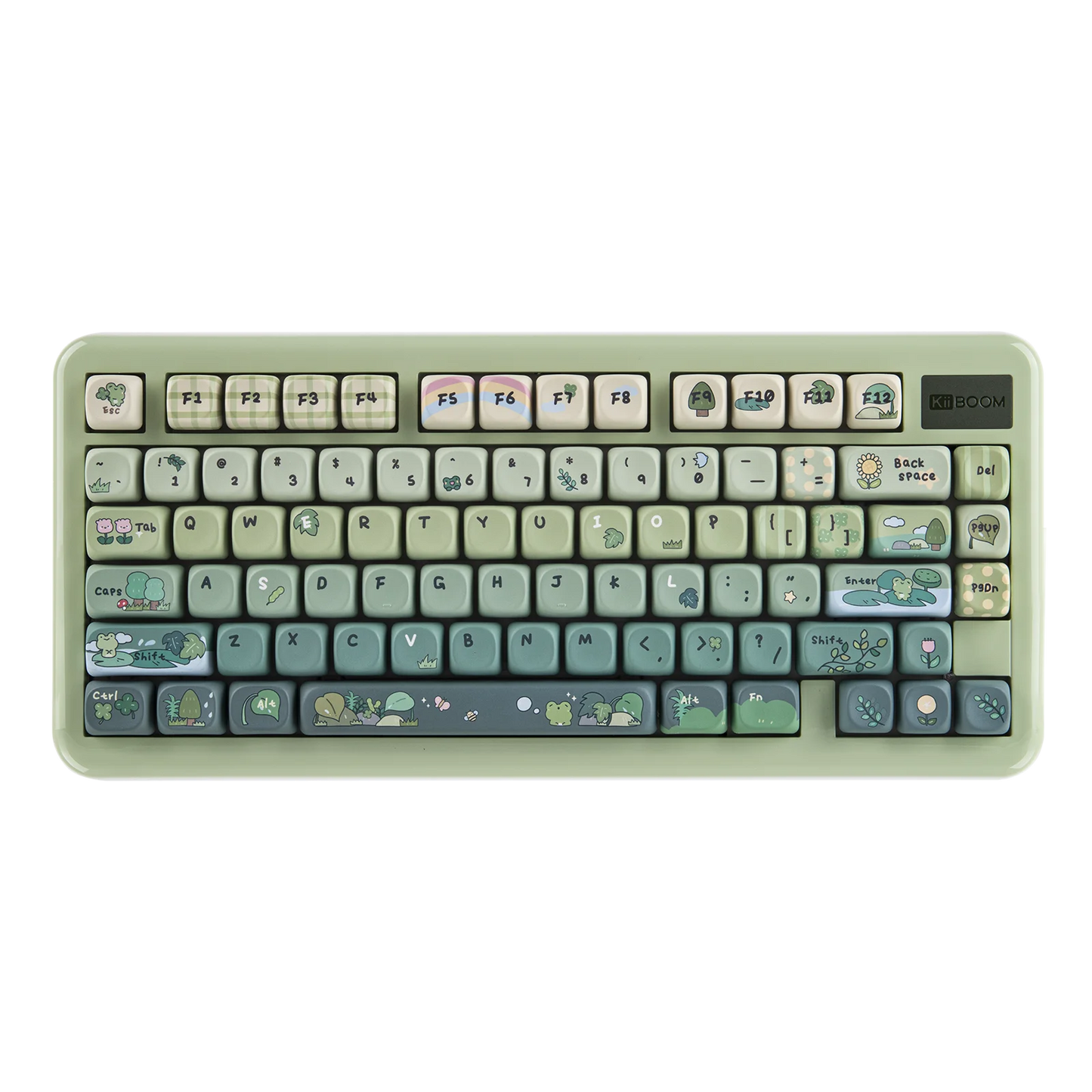 KiiBOOM Phantom81 Lite QMK/VIA 75% Hot-Swap Gasket Wired/BT/2.4GHz Wireless Mechanical Keyboard ABS Case+UV Tech RGB Backlights