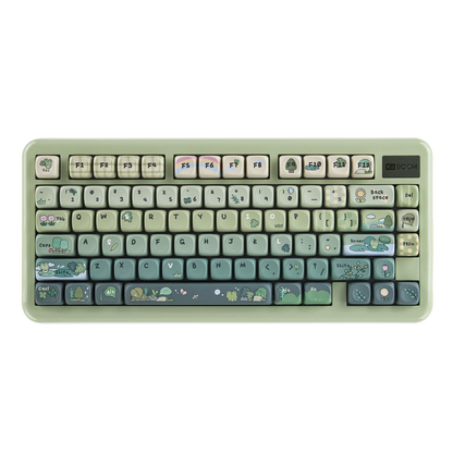 KiiBOOM Phantom81 Lite QMK/VIA 75% Hot-Swap Gasket Wired/BT/2.4GHz Wireless Mechanical Keyboard ABS Case+UV Tech RGB Backlights