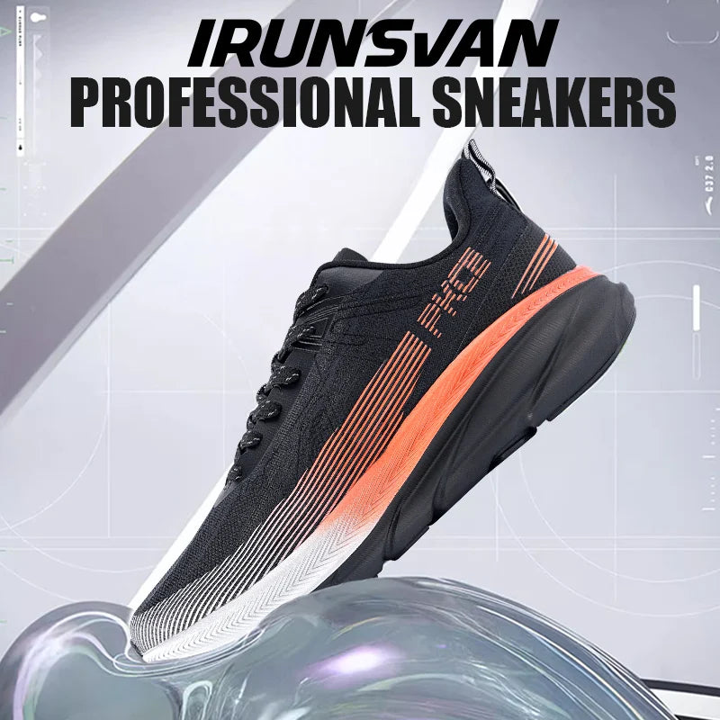 IRUNSVAN 2026 Scarpe da running originali con cuscino d’aria, scarpe sportive traspiranti per fitness, salto ed esercizio, scarpe da camminata da uomo