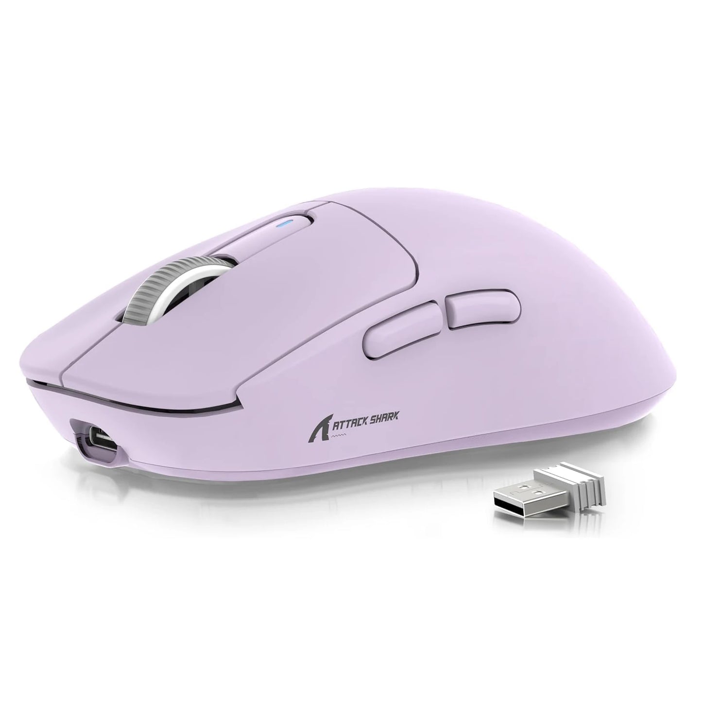 ATTACK SHARK X3 vezeték nélküli gaming egér, 49g ergonomikus PC egér, három üzemmód, PAW3395 26K DPI optikai érzékelő, programozható gombok