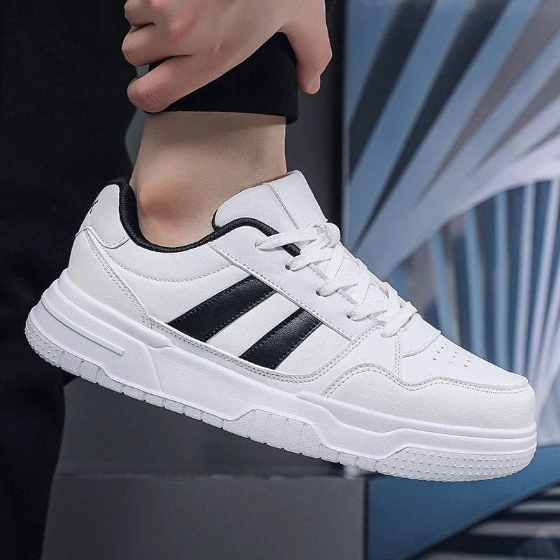 Plus Big Size 50 51 52 Mens Leather Sneakers Casual Sports Shoes Flat Skateboard Shoes For Dropshipping