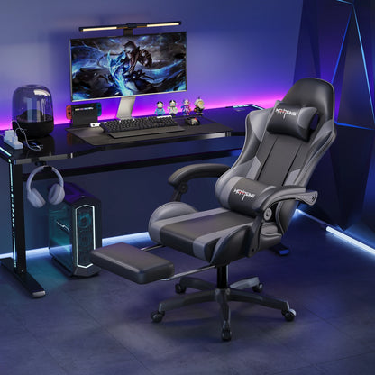 Ergonomiczny, nowoczesny obrotowy fotel gamingowy e-sportowy z kółkami do biura i domu, komputerowy fotel gamingowy w stylu obrotowym