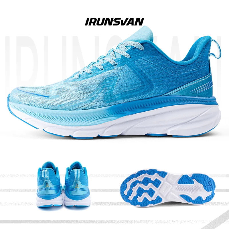 IRUNSVAN 2026 Scarpe da running originali con cuscino d’aria, scarpe sportive traspiranti per fitness, salto ed esercizio, scarpe da camminata da uomo