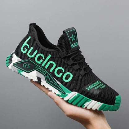Sportschool Nieuwe gevulkaniseerde wandelsneakers met veters Comfortabele, slijtvaste casual schoenen Wandelschoenen voor de zomer Mesh-ballerina's Modieus Ademend